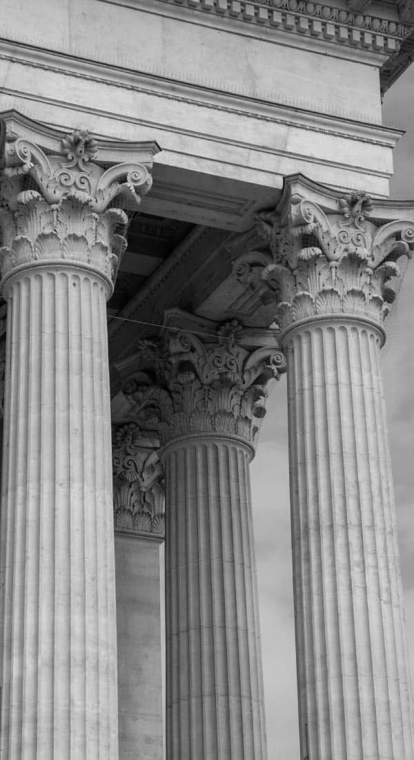 Portrait of Building pillars