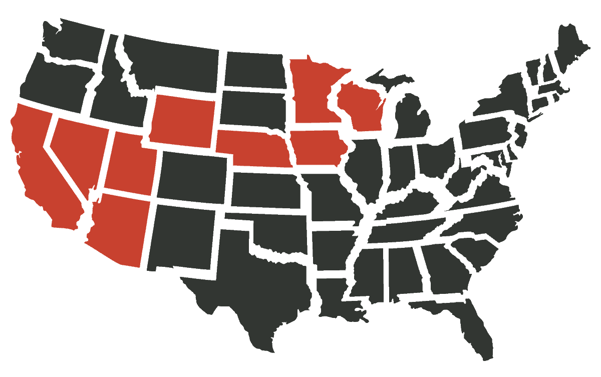 United States Coverage Area for Gurstel Law Firm United States Coverage Area for Gurstel Law Firm